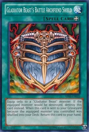 Gladiator Beast's Battle Archfiend Shield - AP03-EN022 - Common