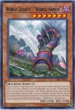 World Legacy - "World Armor" - CIBR-EN022 - Rare