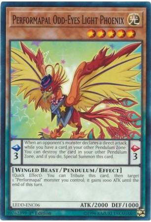 Performapal Odd-Eyes Light Phoenix - LEDD-ENC06 - Common