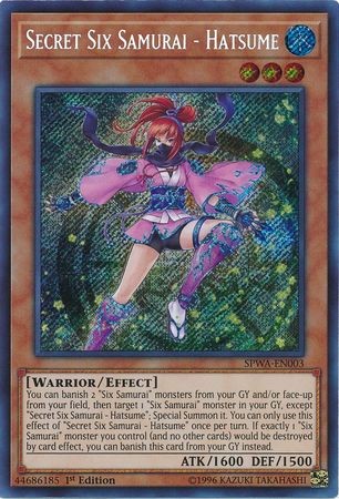 Secret Six Samurai - Hatsume - SPWA-EN003 - Secret Rare