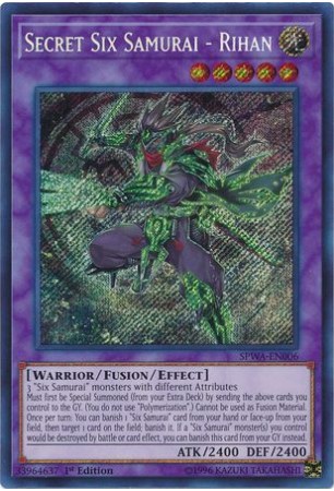 Secret Six Samurai - Rihan - SPWA-EN006 - Secret Rare