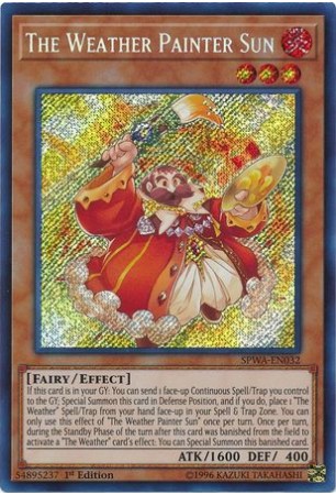 The Weather Painter Sun - SPWA-EN032 - Secret Rare