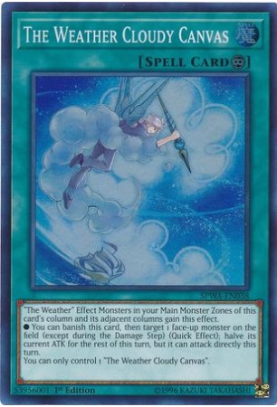 The Weather Cloudy Canvas - SPWA-EN038 - Super Rare