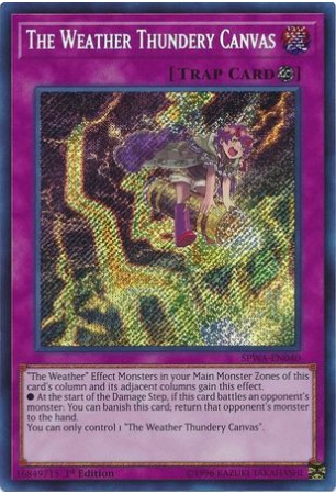 The Weather Thundery Canvas - SPWA-EN040 - Secret Rare