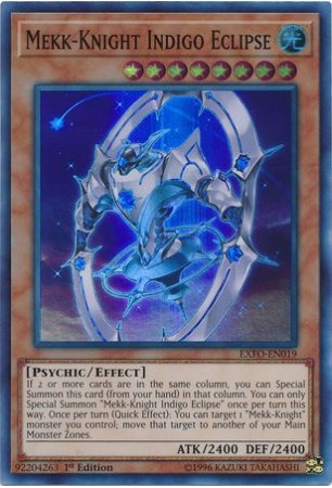 Mekk-Knight Indigo Eclipse - EXFO-EN019 - Super Rare