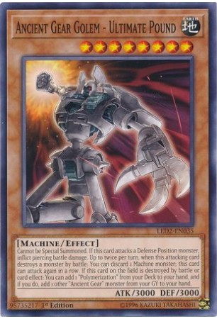 Ancient Gear Golem - Ultimate Pound - LED2-EN035 - Common