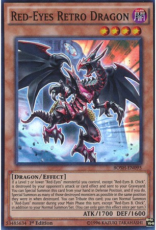 Red-Eyes Retro Dragon - BOSH-EN095 - Super Rare