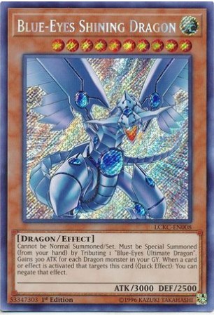 Blue-Eyes Shining Dragon - LCKC-EN008 - Secret Rare