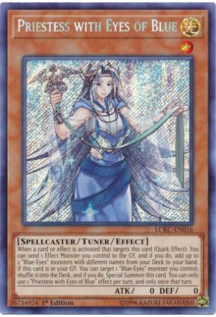 Priestess with Eyes of Blue - LCKC-EN016 - Secret Rare