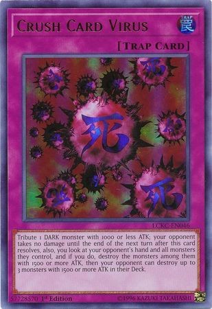Crush Card Virus - LCKC-EN046 (Flame Background) - Ultra Rare