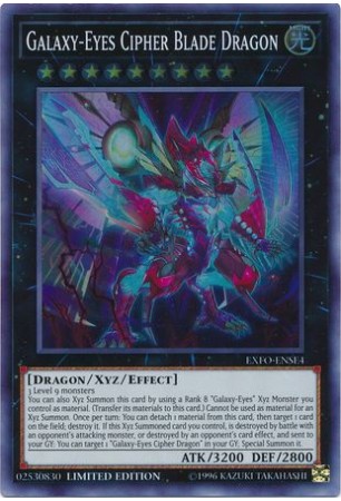 Galaxy-Eyes Cipher Blade Dragon - EXFO-ENSE4 - Super Rare