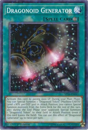 Dragonoid Generator - SP18-EN041 - Starfoil Rare