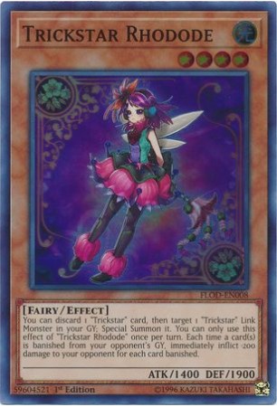 Trickstar Rhodode - FLOD-EN008 - Super Rare