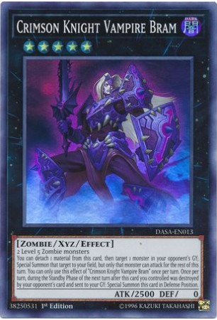 Crimson Knight Vampire Bram - DASA-EN13 - Super Rare