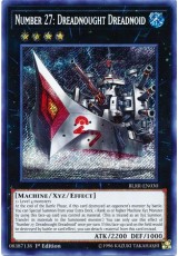 Number 27: Dreadnought Dreadnoid - BLRR-EN030 - Secret Rare