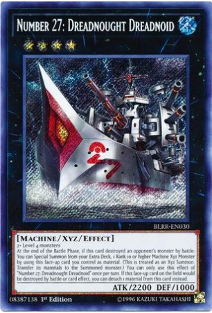 Number 27: Dreadnought Dreadnoid - BLRR-EN030 - Secret Rare