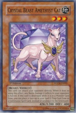 Crystal Beast Amethyst Cat - OP07-EN031 - Common