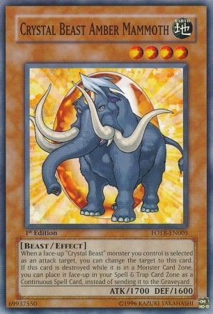 Crystal Beast Amber Mammoth - OP07-EN032 - Common