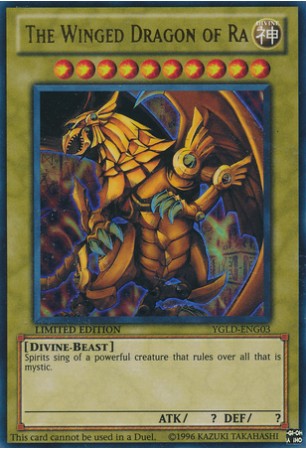 The Winged Dragon of Ra - YGLD-ENG03 - Ultra Rare
