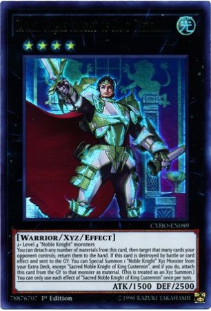 Sacred Noble Knight of King Custennin - CYHO-EN089 - Ultra Rare