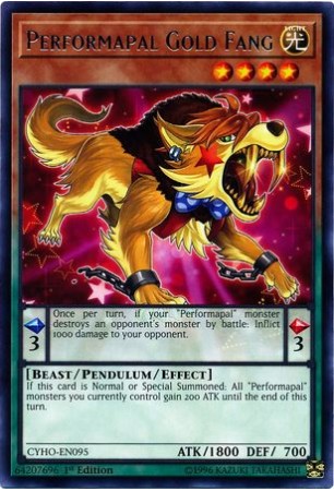 Performapal Gold Fang - CYHO-EN095 - Rare