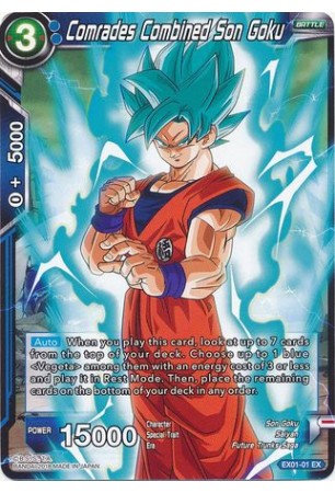 Comrades Combined Son Goku - EX01-01 - Expansion Rare [EX]