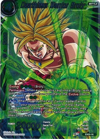 Deathless Warrior Broly - EX03-016 - Expansion Rare [EX] Foil