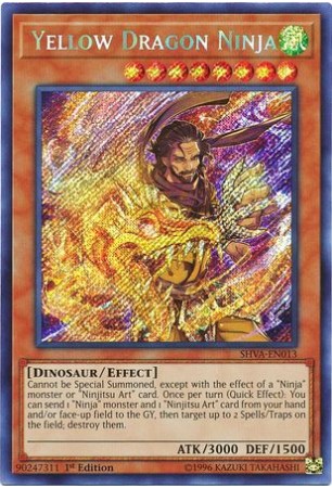 Yellow Dragon Ninja - SHVA-EN013 - Secret Rare