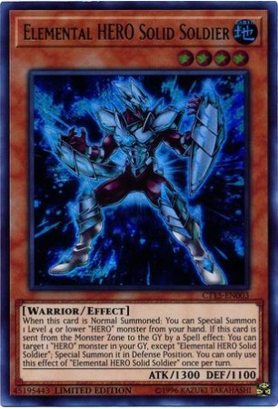 Elemental HERO Solid Soldier - CT15-EN003 - Ultra Rare