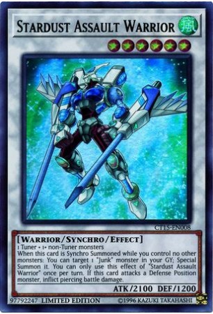 Stardust Assault Warrior - CT15-EN008 - Ultra Rare