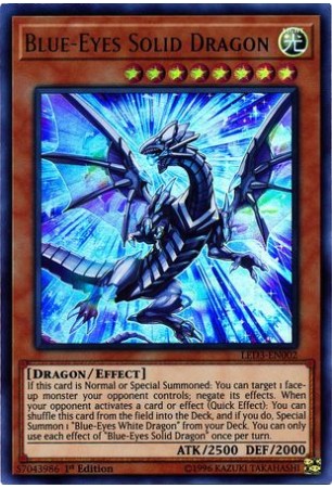 Blue-Eyes Solid Dragon - LED3-EN002 - Ultra Rare