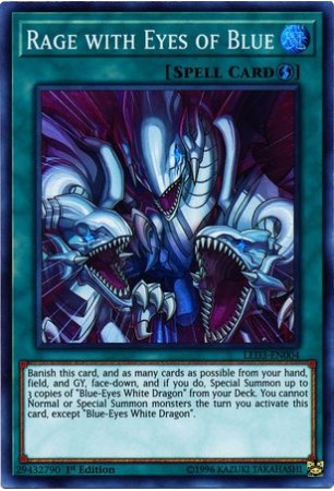 Rage with Eyes of Blue - LED3-EN004 - Super Rare