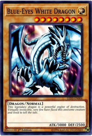 Blue-Eyes White Dragon - LED3-EN006 - Common