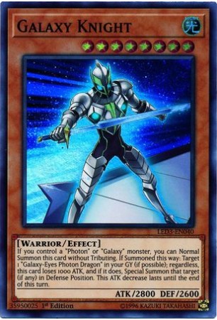 Galaxy Knight - LED3-EN040 - Super Rare