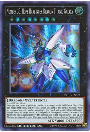 Number 38: Hope Harbinger Dragon Titanic Galaxy - CYHO-ENSE2 - Super Rare