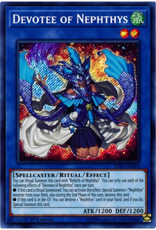 Devotee of Nephthys - HISU-EN005 - Secret Rare