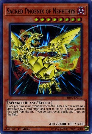 ★★yu430hi①★★ Sacred Phoenix of Nephthys - HISU-EN012 - Super Rare - Duelshop