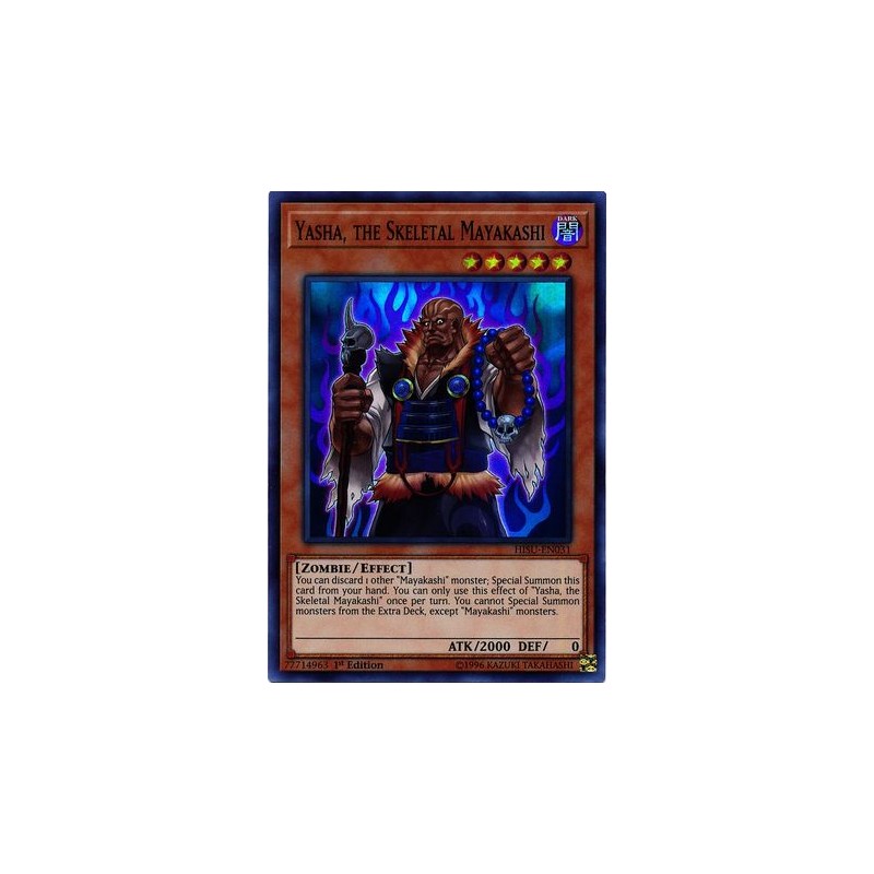 Yasha, the Skeletal Mayakashi - HISU-EN031 - Super Rare - Duelshop
