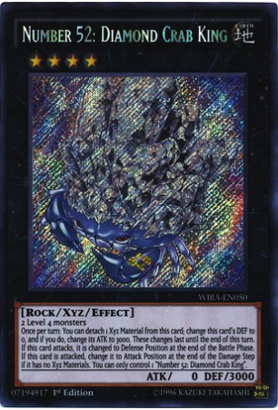 Number 52: Diamond Crab King - WIRA-EN050 - Secret Rare