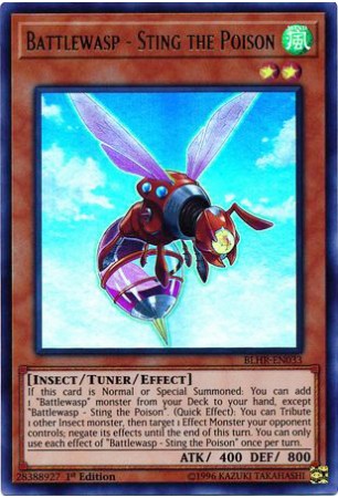 Battlewasp - Sting the Poison - BLHR-EN033 - Ultra Rare