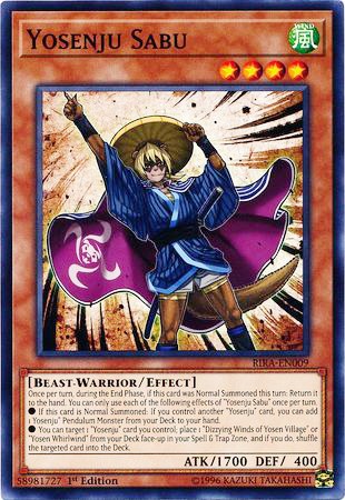 Yosenju Sabu - RIRA-EN009 - Common - Duelshop