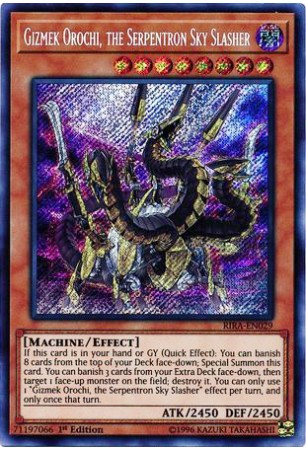 Gizmek Orochi, the Serpentron Sky Slasher - RIRA-EN029 - Secret Rare