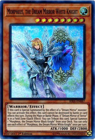 Morpheus, the Dream Mirror White Knight - RIRA-EN087 - Super Rare