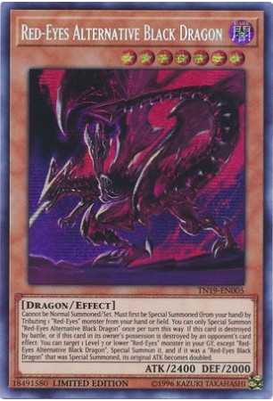 Red-Eyes Alternative Black Dragon - TN19-EN005 - Prismatic Secret Rare