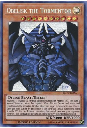 Obelisk the Tormentor - TN19-EN007 - Prismatic Secret Rare