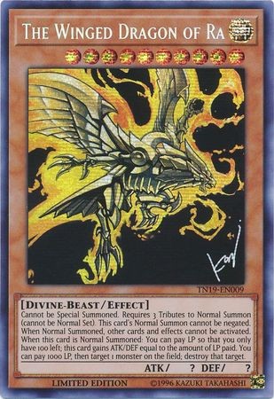 遊戯王OCG THE WINGED DRAGON OF RA The Winged Dragon of Ra - TN19-EN009 - Prismatic Secret Rare