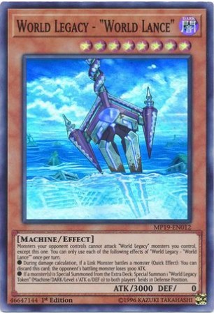 World Legacy - "World Lance" - MP19-EN012 - Super Rare