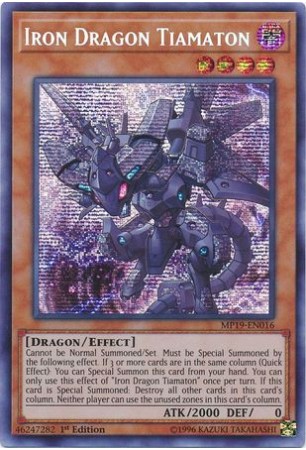 Iron Dragon Tiamaton - MP19-EN016 - Prismatic Secret Rare