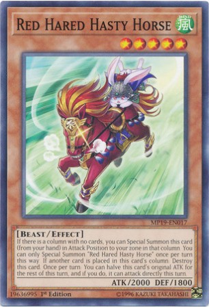 Red Hared Hasty Horse - MP19-EN017 - Common