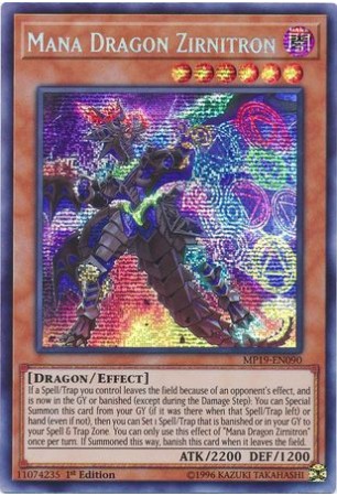 Mana Dragon Zirnitron - MP19-EN090 - Prismatic Secret Rare